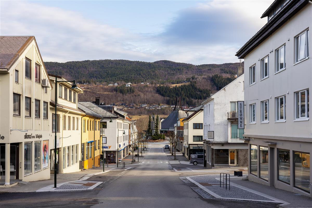 Sykkylven sentrum før endringa