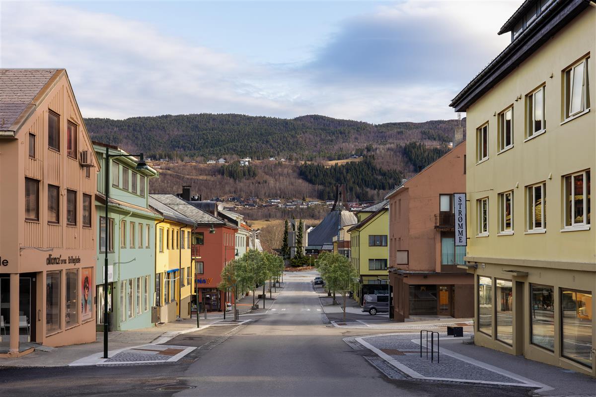 Sykkylven sentrum etter endringa
